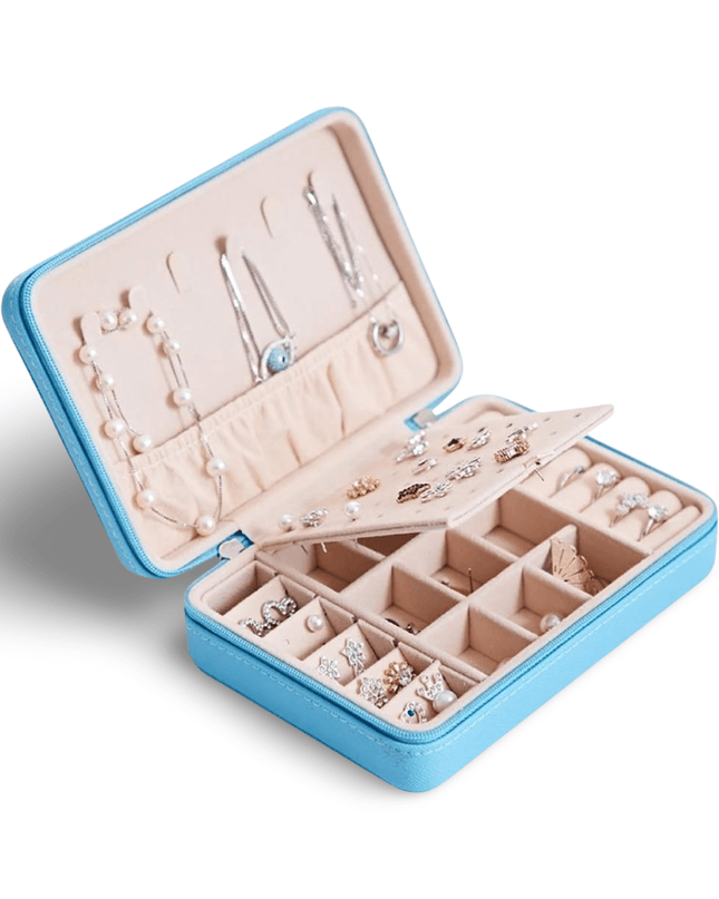 Casa Duniya Leather Jewelry Storage Turquoise Rectangular Jewelry Boxes