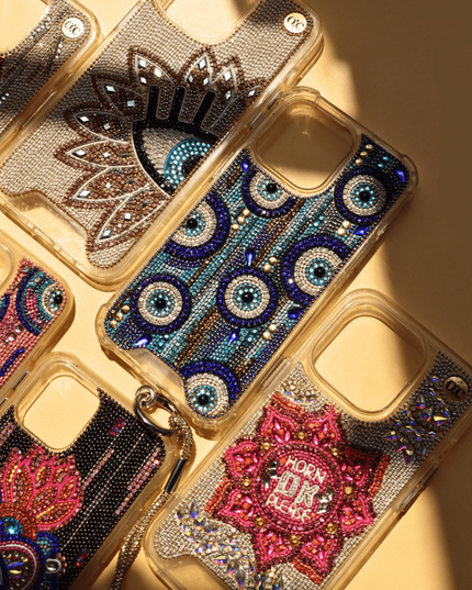 Casa Duniya Mobile Phone Accessories Embellished Iphone 14/15 Pro Cases