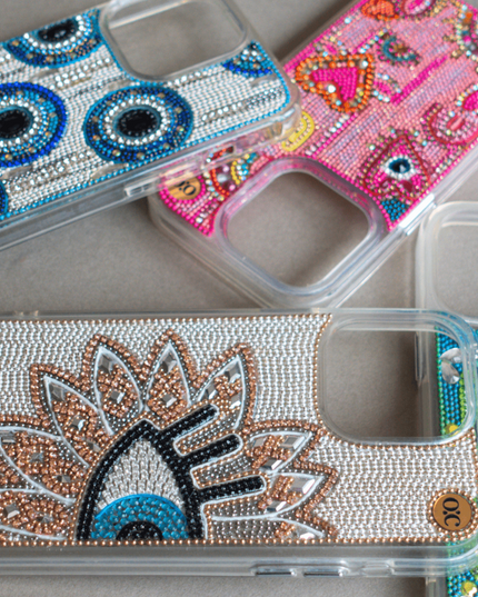 Casa Duniya Mobile Phone Accessories Embellished Iphone 14/15 Pro Cases