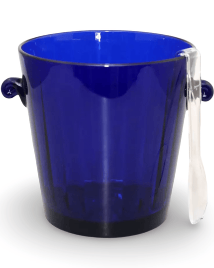 Casa Duniya Plastic Ice Bucket Azure Ice Bucket with Tongs