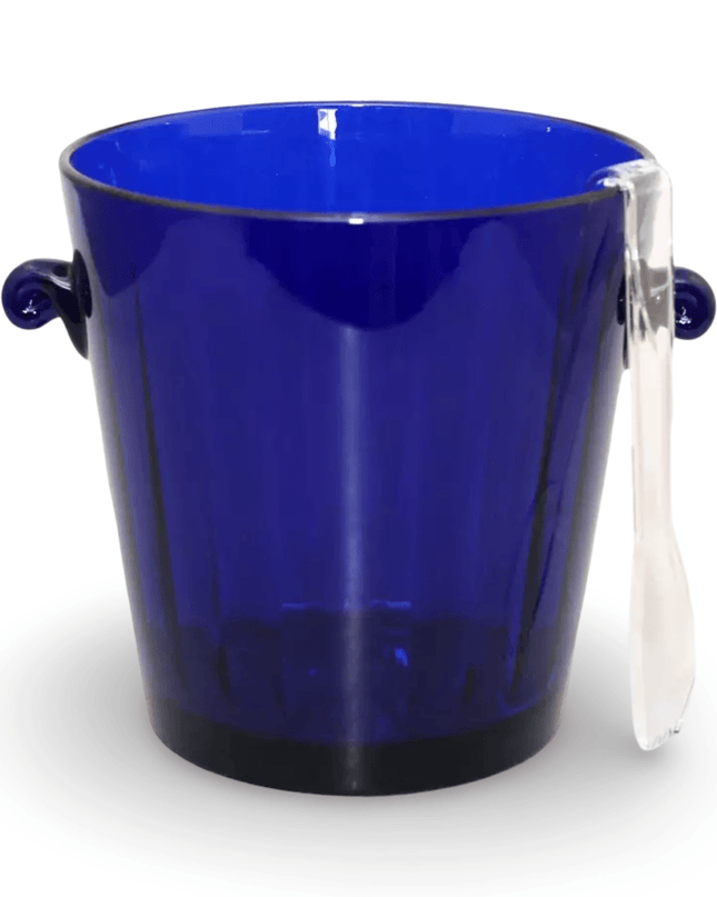 Casa Duniya Plastic Ice Bucket Azure Ice Bucket with Tongs