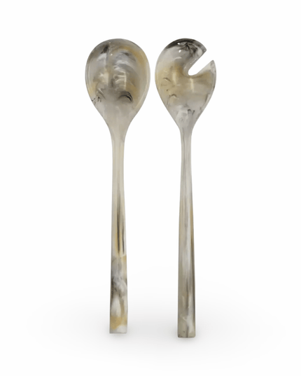 Casa Duniya Resin Salad Servers Gray Colorful Resin Salad Servers