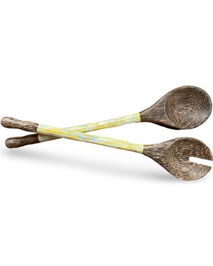 Casa Duniya Handcrafted Salad Servers Glykini Salad Server