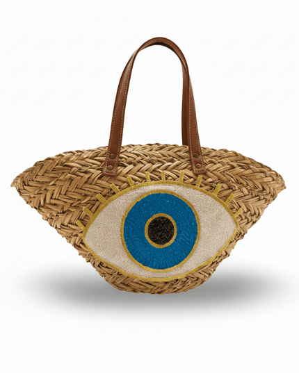 Casa Duniya Sequins Evil Eye Tote Bag Rachel Evil Eye Beach Bag