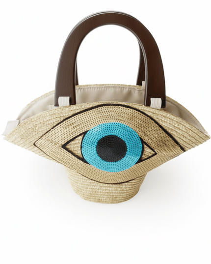 Casa Duniya Sequins Evil Eye Tote Bag Rayan Evil Eye Beach Bag