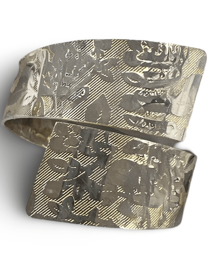 Casa Duniya Silver Napkin Ring Silver Etched Napkin Ring