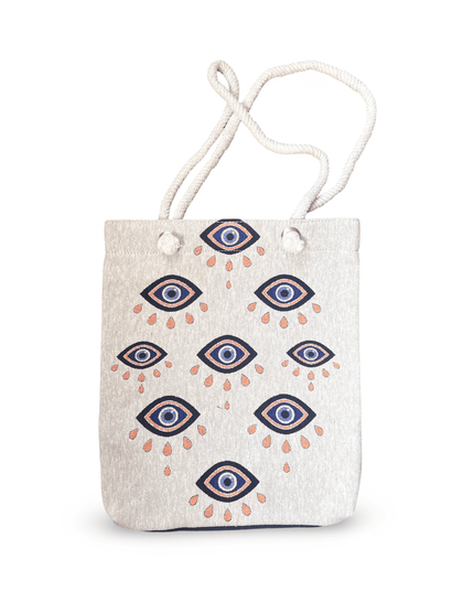 Casa Duniya Evil Eye Tote Bag Medina Evil Eye Canvas Beach Bag