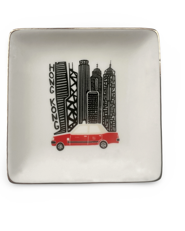 Casa Duniya Decorative Trinket Tray Hong Kong Taxi Trinket Tray