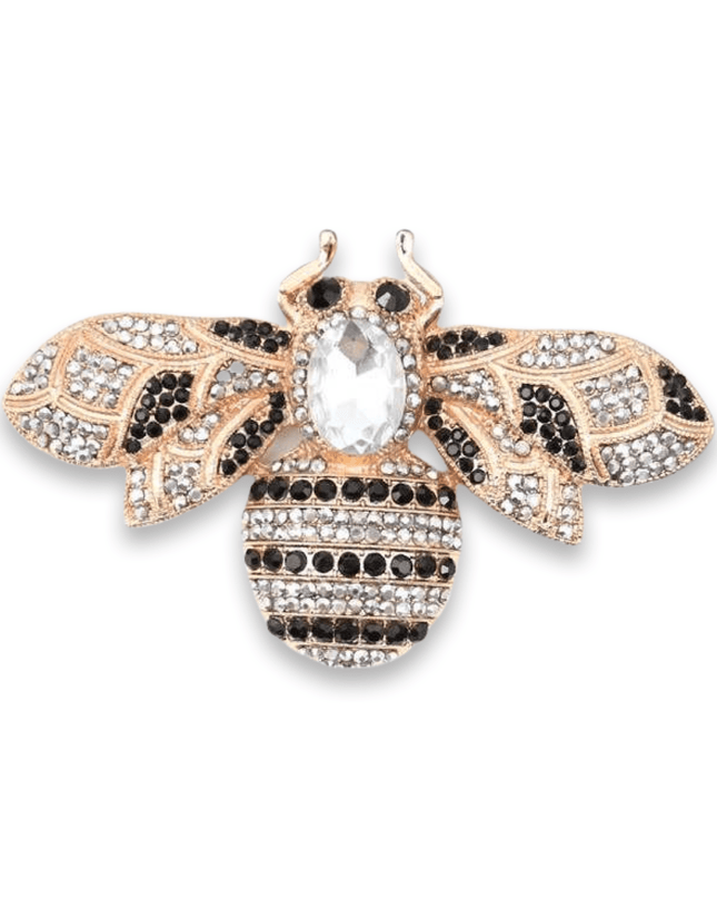 Casa Duniya Crystal Fashion Brooches Nahla Gold Rhinestone Brooches