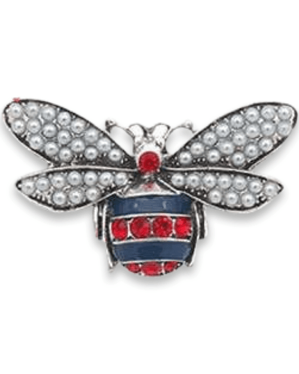 Casa Duniya Crystal Fashion Brooches Nahla Red Rhinestone Brooches