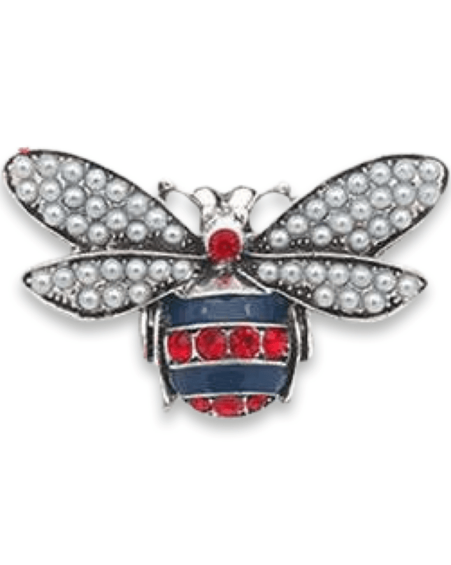 Casa Duniya Crystal Fashion Brooches Nahla Red Rhinestone Brooches