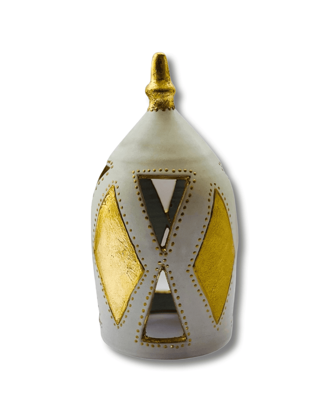 Casa Duniya Decorative Candle Holder Gold Quba Candle Holder