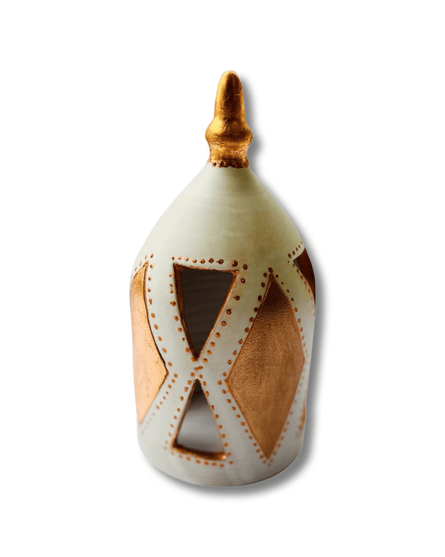 Casa Duniya Decorative Candle Holder Rose Gold Quba Candle Holder