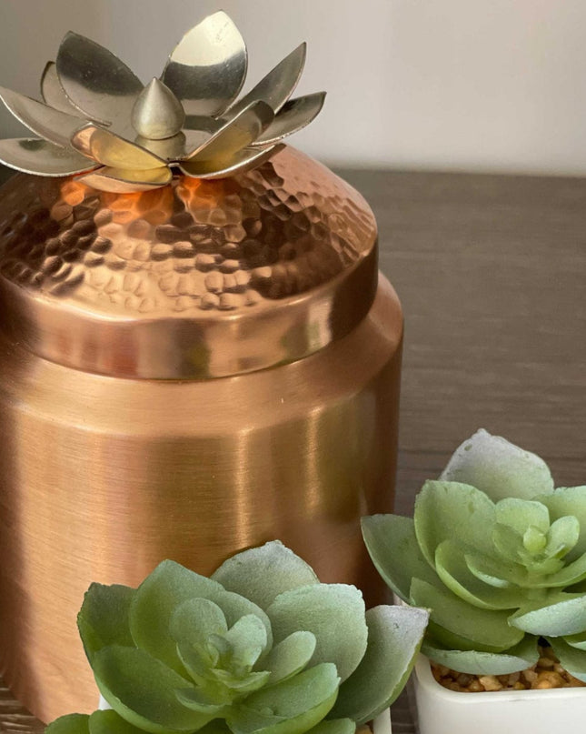 Casa Duniya Decorative Copper Jar Nuhas Copper Container