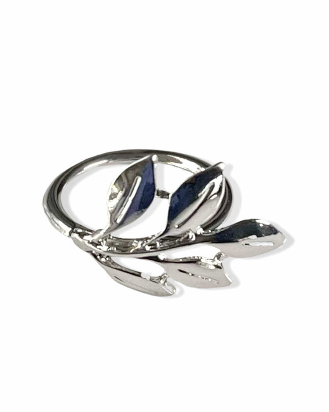 Casa Duniya Decorative Napkin Ring Silver Leaf Napkin Ring