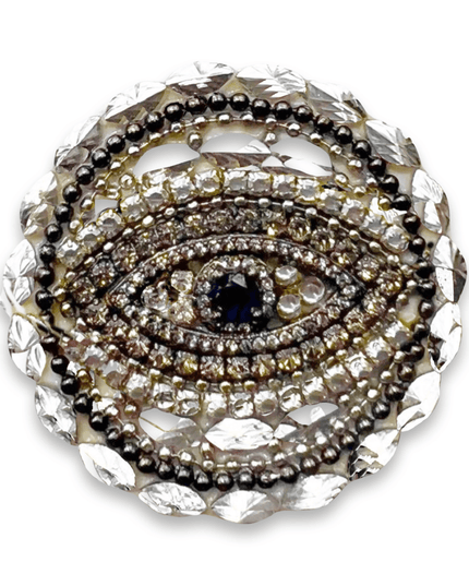 Casa Duniya Decorative Phone Accessories Silver Embellished Pop Sockets