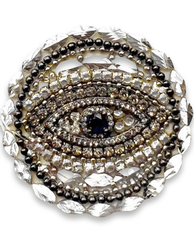 Casa Duniya Decorative Phone Accessories Silver Embellished Pop Sockets