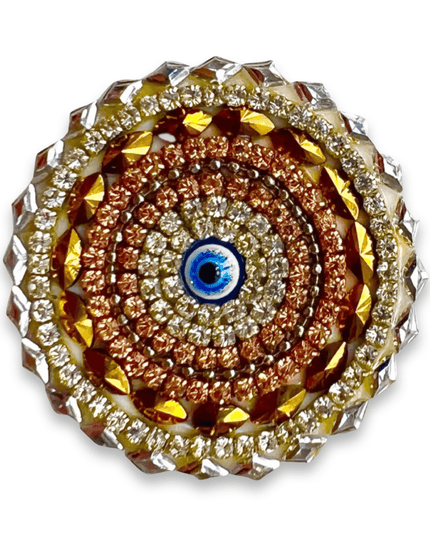 Casa Duniya Decorative Phone Accessories Silver Round Embellished Pop Sockets