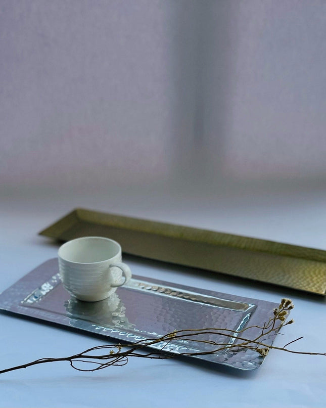 Casa Duniya Decorative Silver Trays Chameli Tray