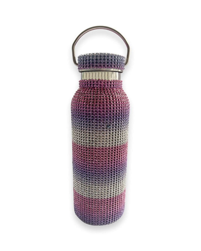 Casa Duniya Embellished Crystal Water Bottle Pink Gradient Rhinestone Water Bottle