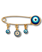 Gold Evil Eye Crystals