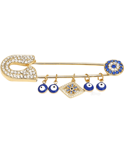 Casa Duniya Evil Eye Brooches Gold Nazar Diamond Nazar Brooches