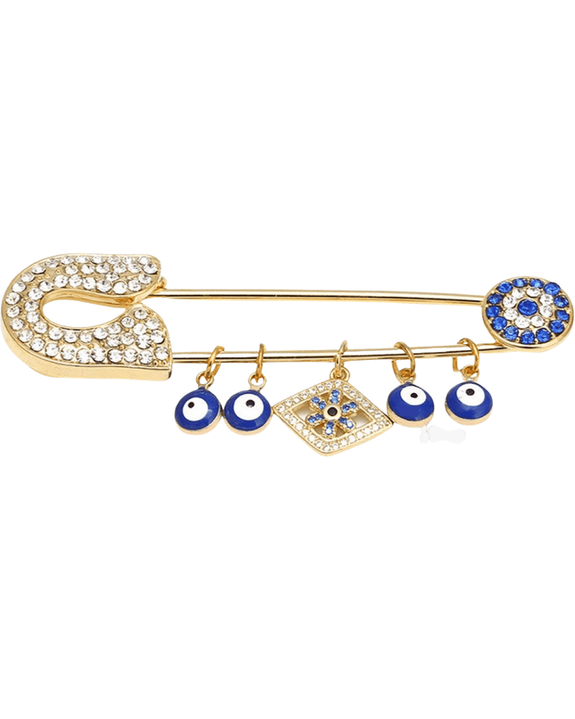 Casa Duniya Evil Eye Brooches Gold Nazar Diamond Nazar Brooches