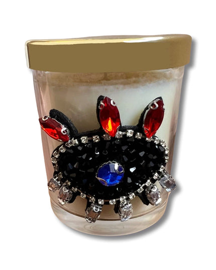 Casa Duniya Glass Candle Holder Red Nazar Vanilla Candles