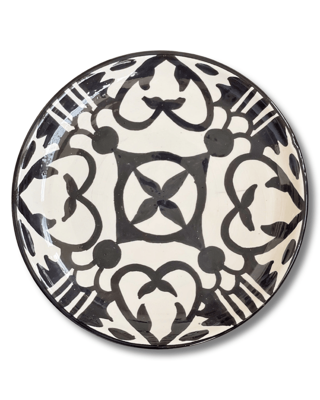 Casa Duniya Hand-Painted Ceramic Appetizer Plate Azala Appetizer Plate