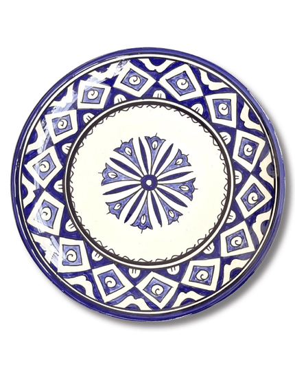Casa Duniya Hand-Painted Ceramic Dinner Plate Akleja Dinner Plate