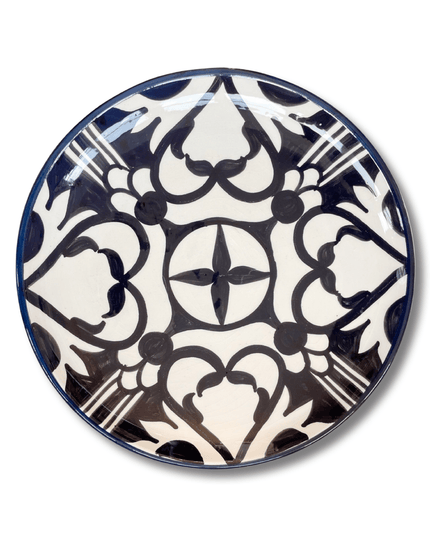 Casa Duniya Hand-Painted Ceramic Dinner Plate Azala Dinner Plate
