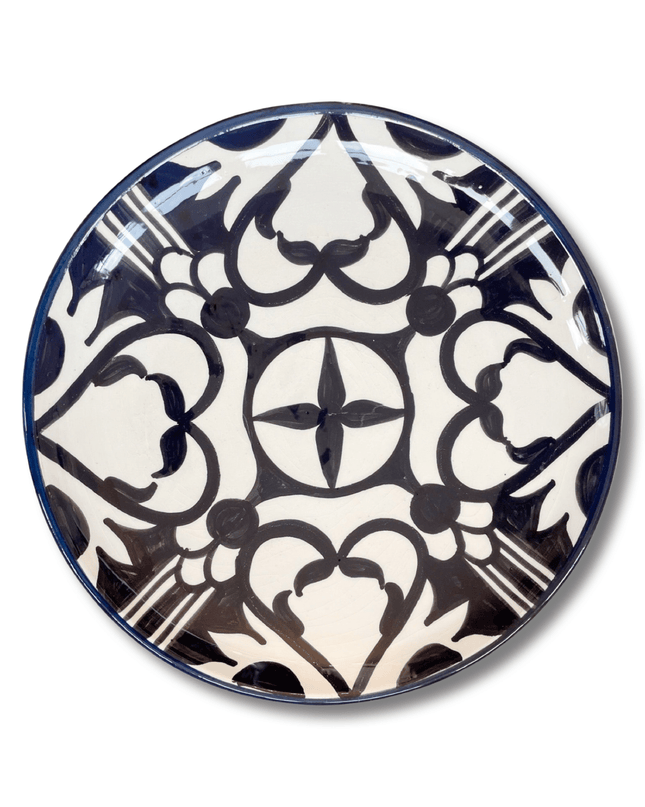 Casa Duniya Hand-Painted Ceramic Dinner Plate Azala Dinner Plate
