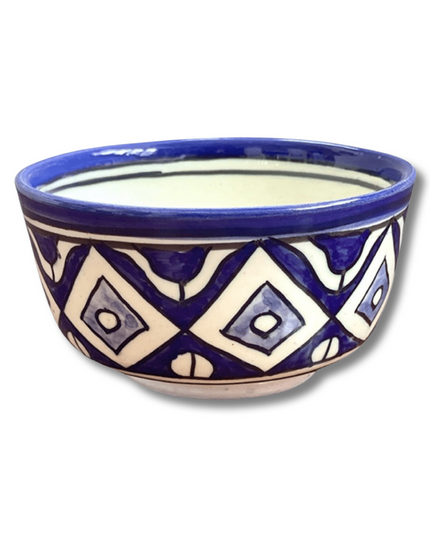 Casa Duniya Hand-Painted Ceramic Soup Bowl Akleja Bowl