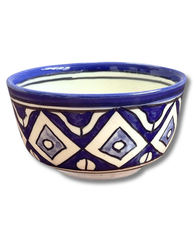 Casa Duniya Hand-Painted Ceramic Soup Bowl Akleja Bowl