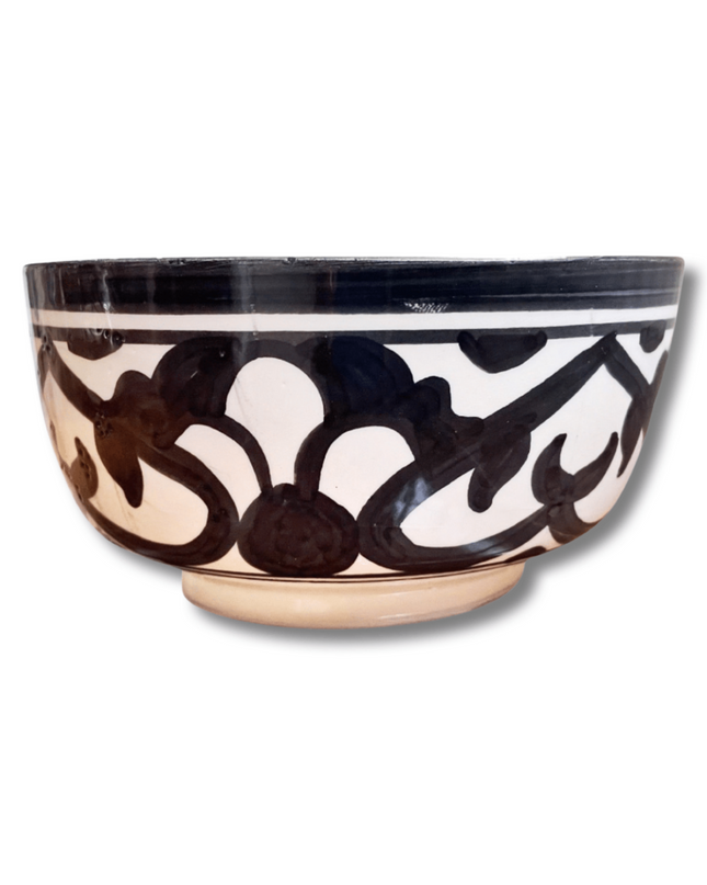 Casa Duniya Hand-Painted Ceramic Soup Bowl Azala Bowl