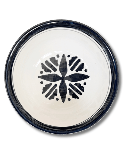 Casa Duniya Hand-Painted Ceramic Soup Bowl Azala Bowl