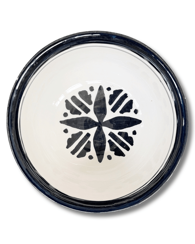 Casa Duniya Hand-Painted Ceramic Soup Bowl Azala Bowl