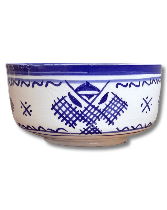 Casa Duniya Hand-Painted Ceramic Soup Bowl Tiri Bowl