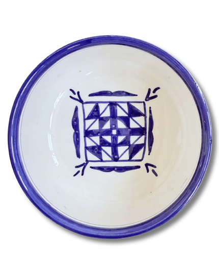 Casa Duniya Hand-Painted Ceramic Soup Bowl Tiri Bowl