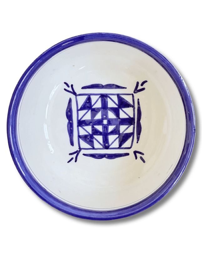 Casa Duniya Hand-Painted Ceramic Soup Bowl Tiri Bowl