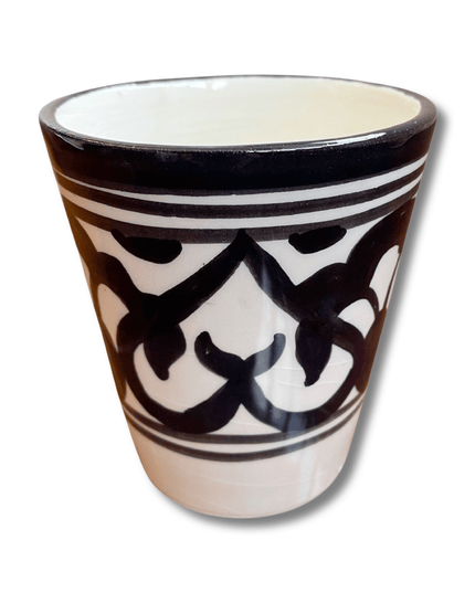 Casa Duniya Hand-Painted Ceramic Water Glasses Azala Water Glass