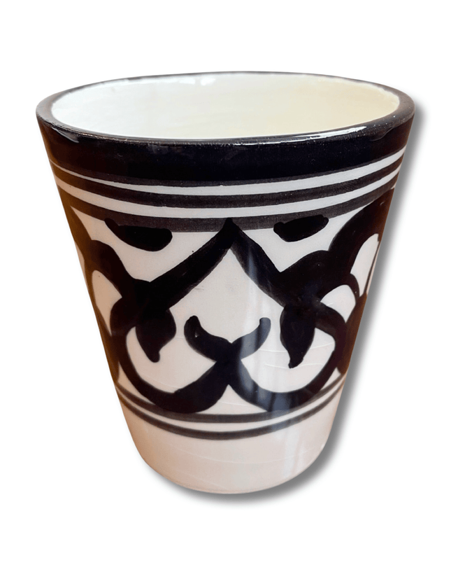 Casa Duniya Hand-Painted Ceramic Water Glasses Azala Water Glass