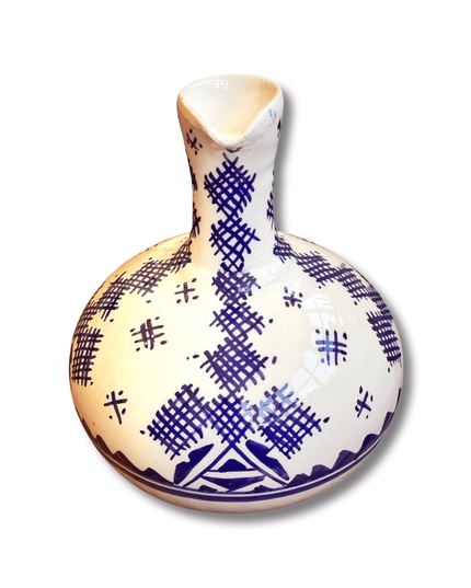 Casa Duniya Hand-Painted Ceramic Water Jug Tiri Water Jug