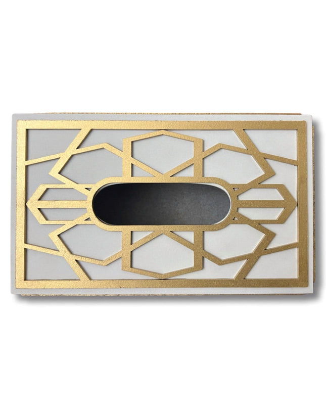 Casa Duniya Hand-Painted Decorative Tissue Box Holder Yulan Tissue Box Holder