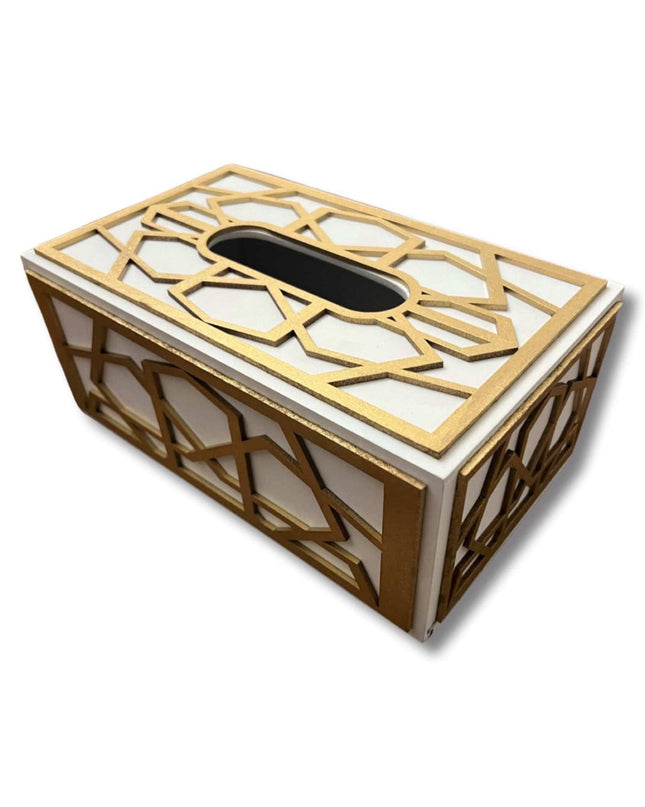 Casa Duniya Hand-Painted Decorative Tissue Box Holder Yulan Tissue Box Holder