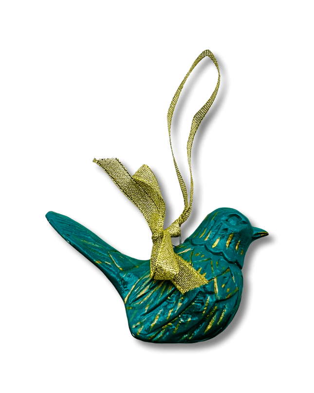 Casa Duniya Handcrafted Wooden Ornament Green Pachi Ornament