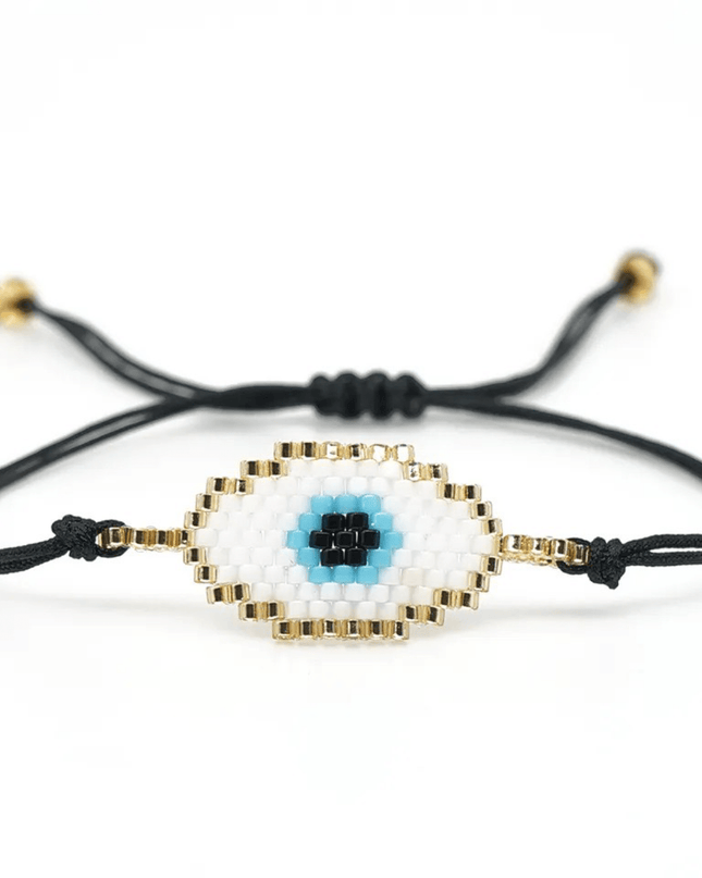 Casa Duniya Miyuki Beaded Evil Eye Fashion Bracelet Beaded Bracelets
