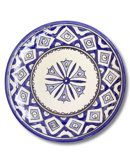 Casa Duniya Hand-Painted Ceramic Appetizer Plate Akleja Appetizer Plate