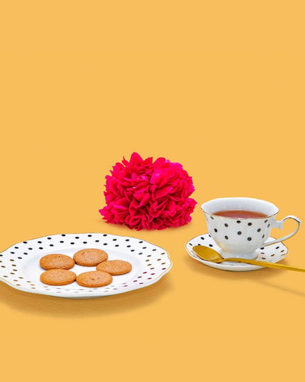 Casa Duniya Bone China Dessert Plate Toofan Dessert Plate