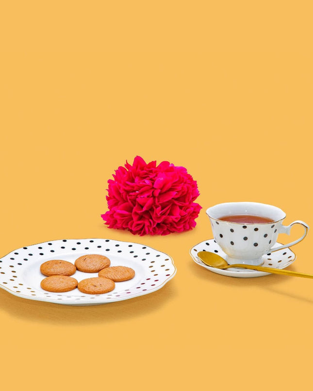 Casa Duniya Bone China Dessert Plate Toofan Dessert Plate